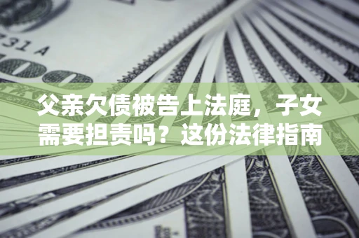 济南父亲欠债被告上法庭，子女需要担责吗？这份法律指南必须看完